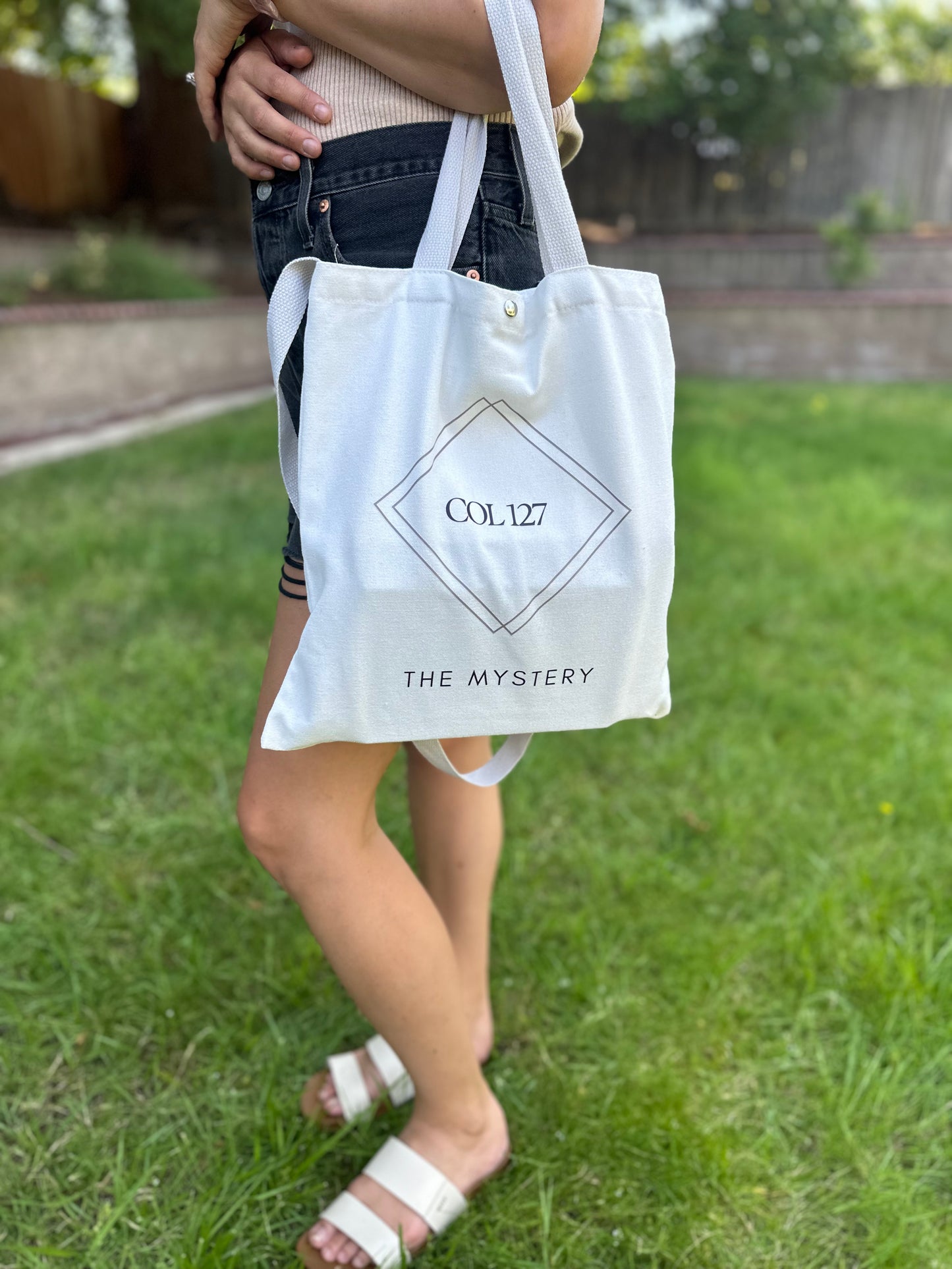 Diamond Canvas Tote